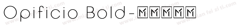 Opificio Bold字体转换
